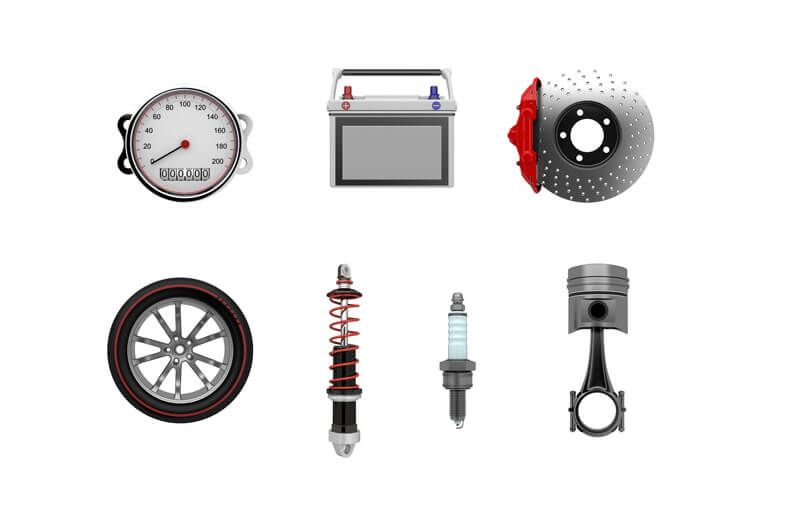 Gears of a car