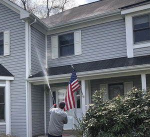 Power Washing Services — Wall Of A House Being Wash In Mars, PA Power Washing Services — Wall Of A House Being Wash In Mars, PA