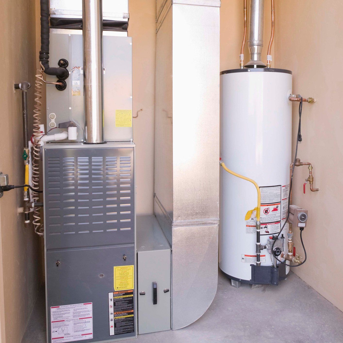Furnace At The Basement — Fort Worth, Texas — Airborn A/C & Heating Furnace At The Basement — Fort Worth, Texas — Airborn A/C & Heating