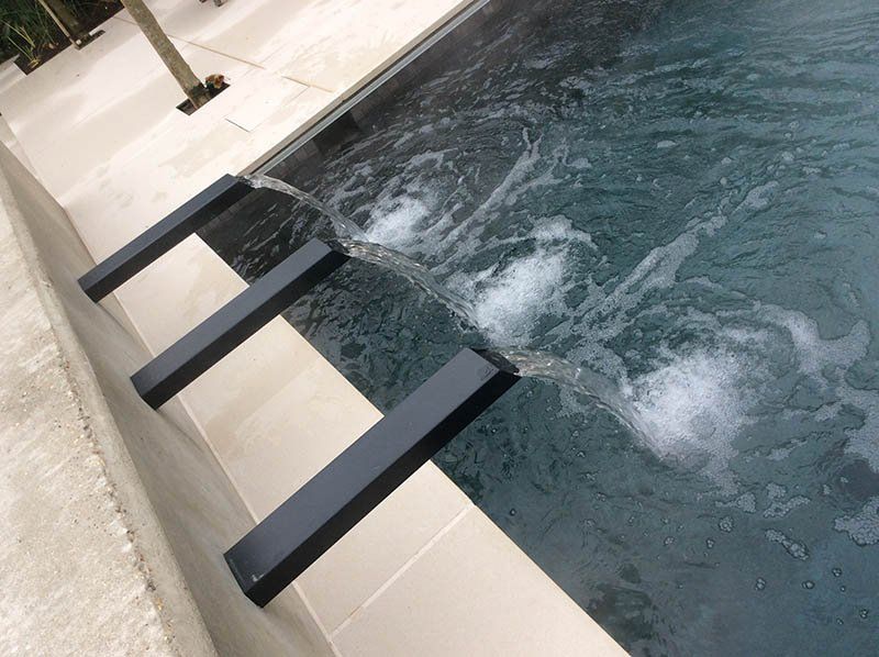 filling water in the swimming pool