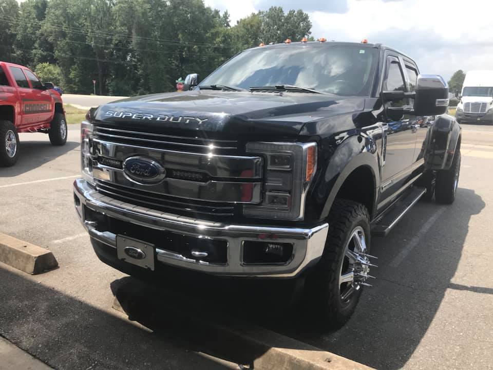 aftermarket truck bumper installed