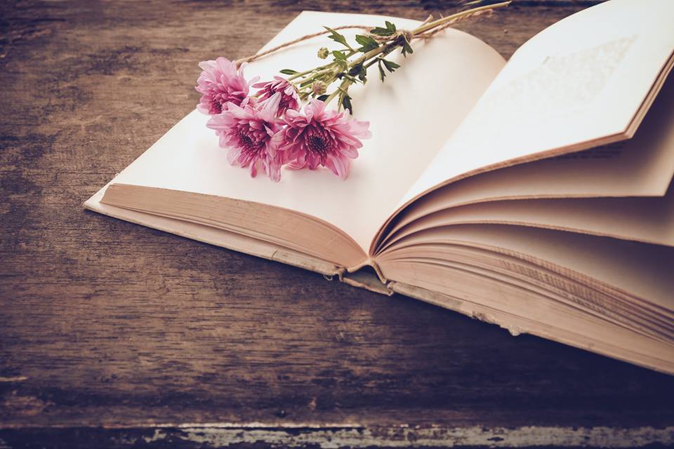 Libro con fiore