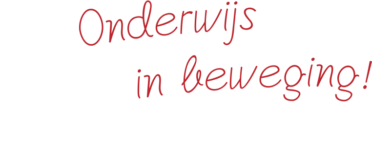 Slogan van Bureau Klassewerk 'Onderwijs in beweging'