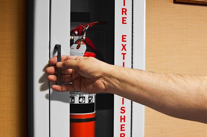 Fire Extinguisher in Case