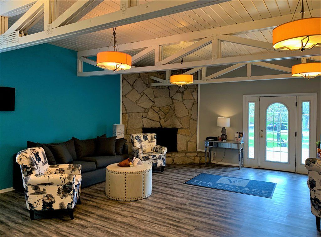 The Village on University Leasing Office Interior