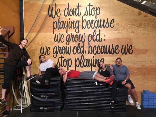 We don't stop playing because we grow old; we grow old because we stop playing We don't stop playing because we grow old; we grow old because we stop playing