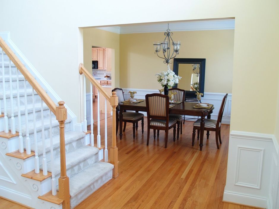 dining area by the stairs
