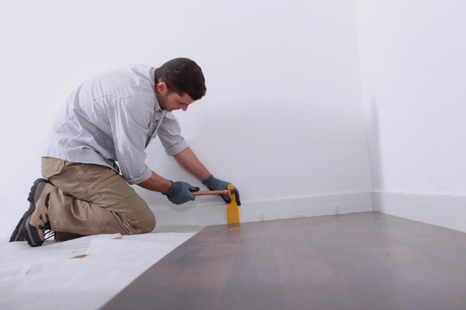 placing the wood tiles