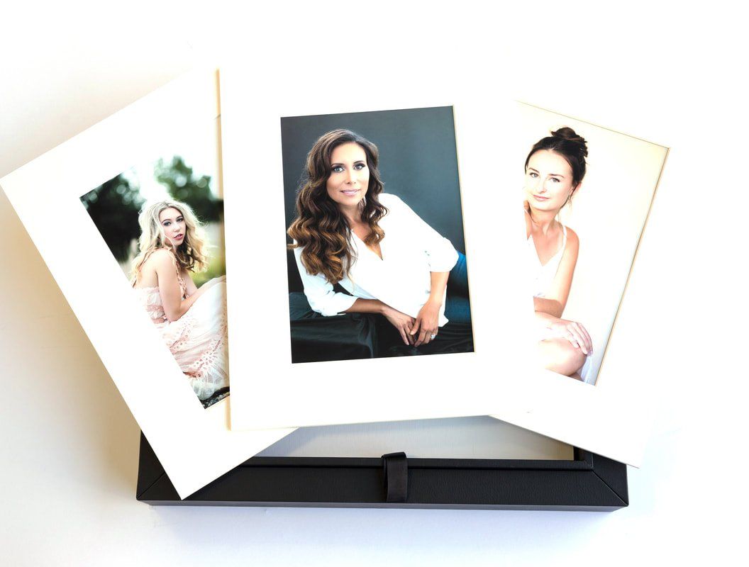 Matted fine art portrait prints