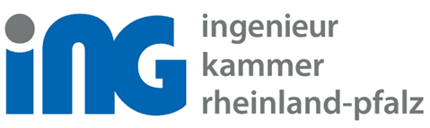 Ein blau-weißes Logo für die ING Kammer Rheinland-Pfalz
