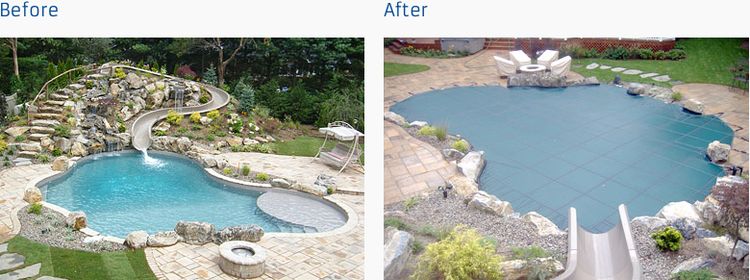 Before & After LOOP-LOC Pool Safety Cover 10