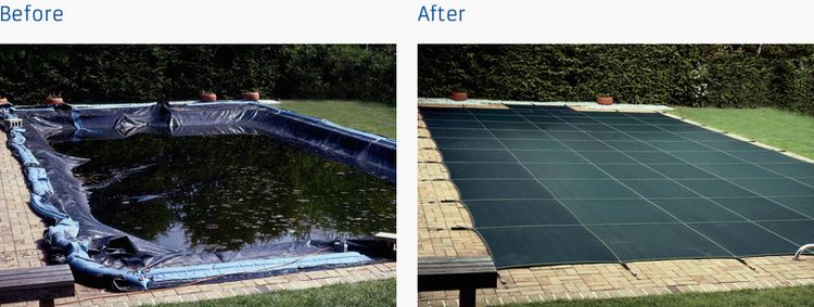 Before & After LOOP-LOC Pool Safety Cover 8