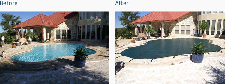 Before & After LOOP-LOC Pool Safety Cover 7