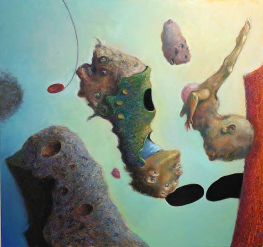 A painting of a creature with the number 3 on it