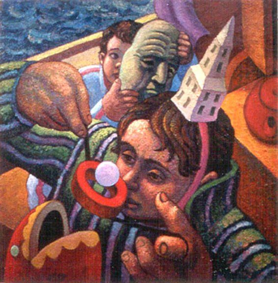 Birthday, 1998 Oil on canvas, 40