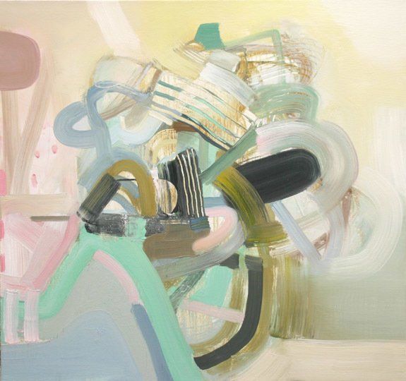 A painting with a lot of different colors and shapes