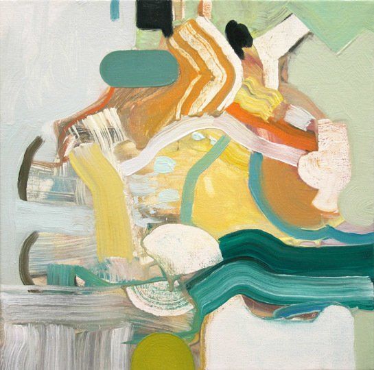 A painting with a lot of different colors and shapes