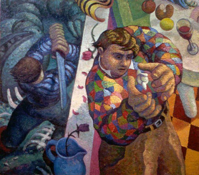 Nightscene, 1999 Oil on canvas, 70