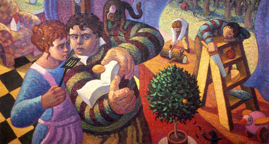 The Recipe for a Perfect Pie, 1999 Oil on canvas, 64 