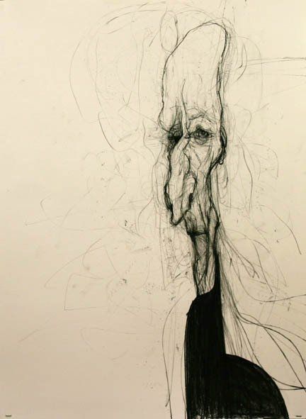 Schol,  2010, 22 in by 22 in, charcoal