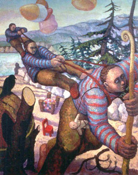 Search for Knowledge, 1998 Oil on canvas, 88