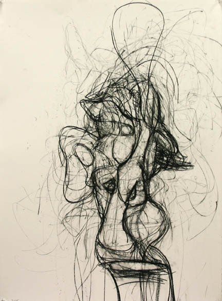 Self Portrait 7-13, 2010, 30 in by 22 in, charcoal