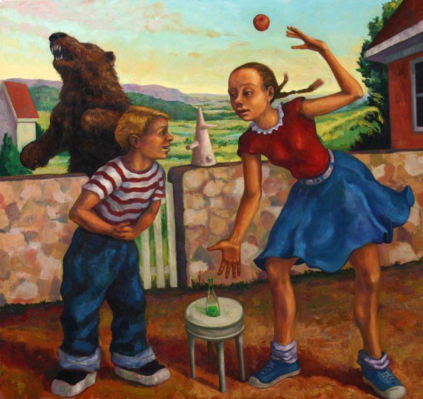 Tummy Ache, 2005 Oil on canvas, 60