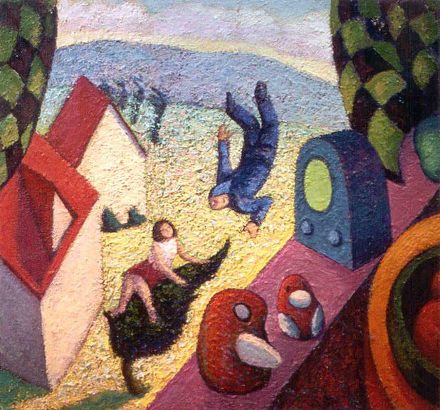 Window view, 1999 Oil on canvas, 24