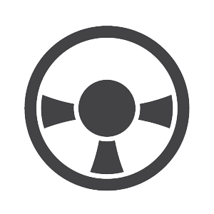 Steering wheel icon steering wheel icon