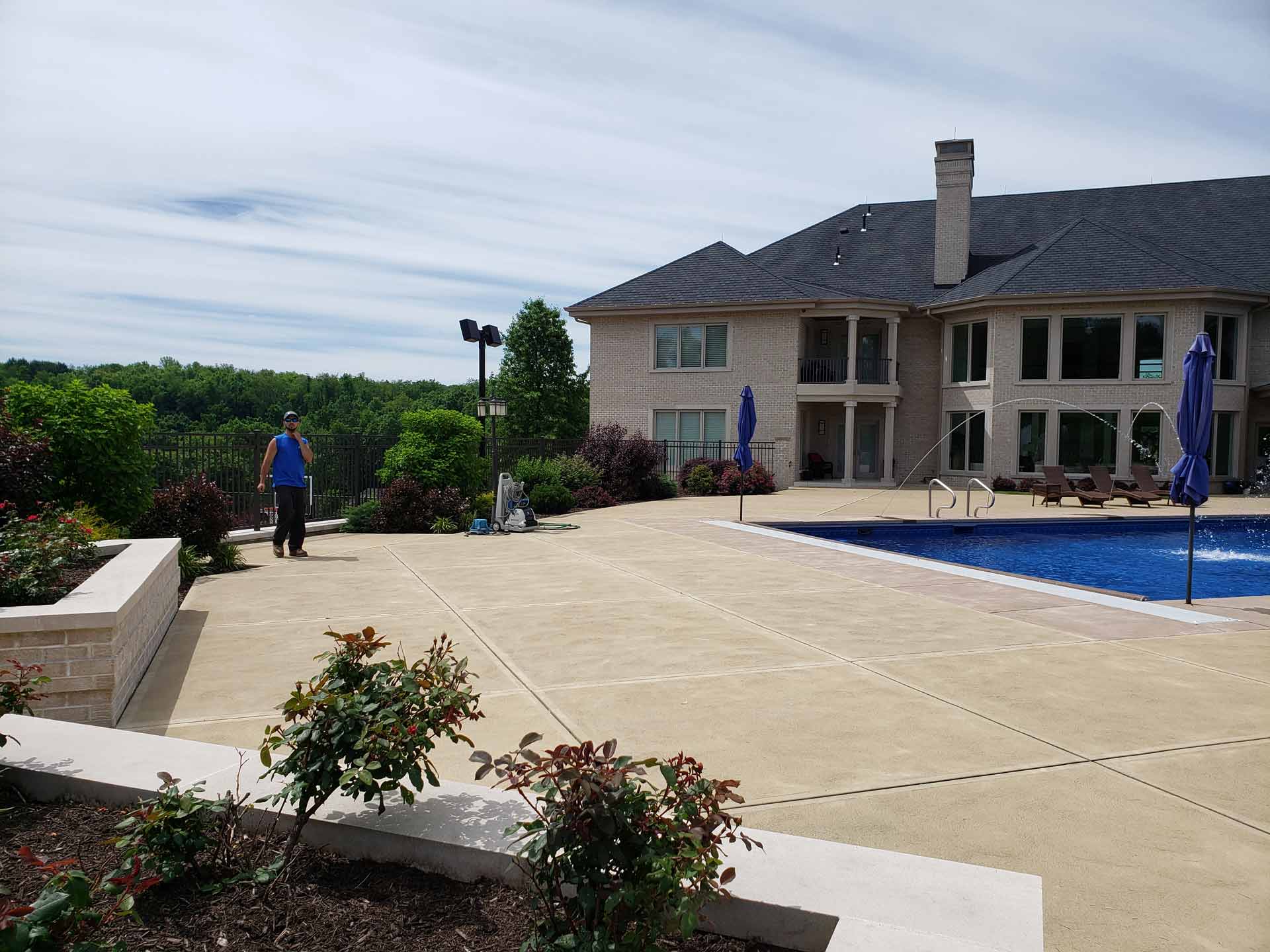 Pool Side Fence — Cecil, PA — Morelli Fence