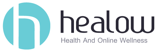 Logo of Healow, featuring a stylized