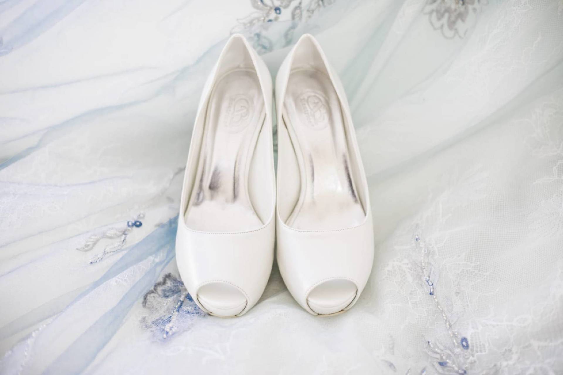scarpe da sposa bianche