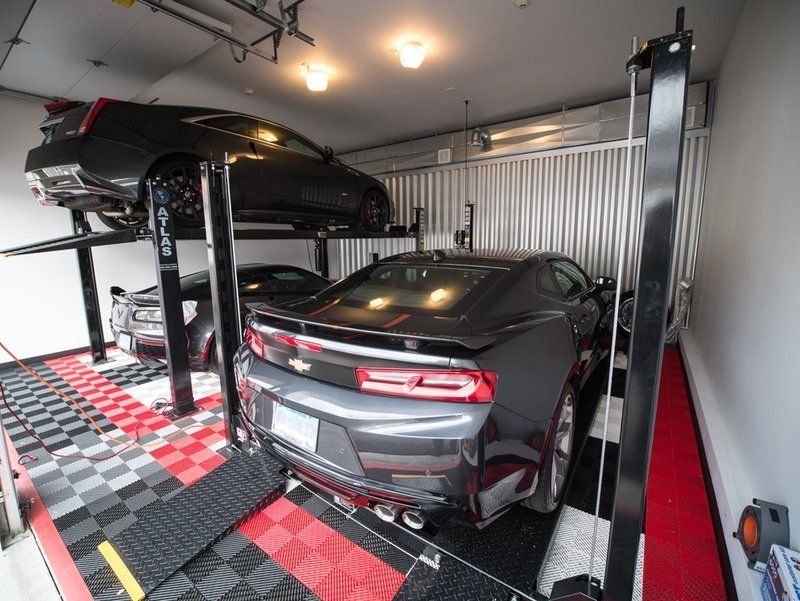 Image of a stored luxury vehicle