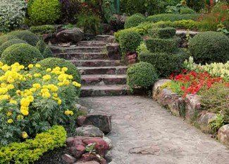 Stone walkway — Landscape Maintenance in Cheyenne, WY Stone walkway — Landscape Maintenance in Cheyenne, WY