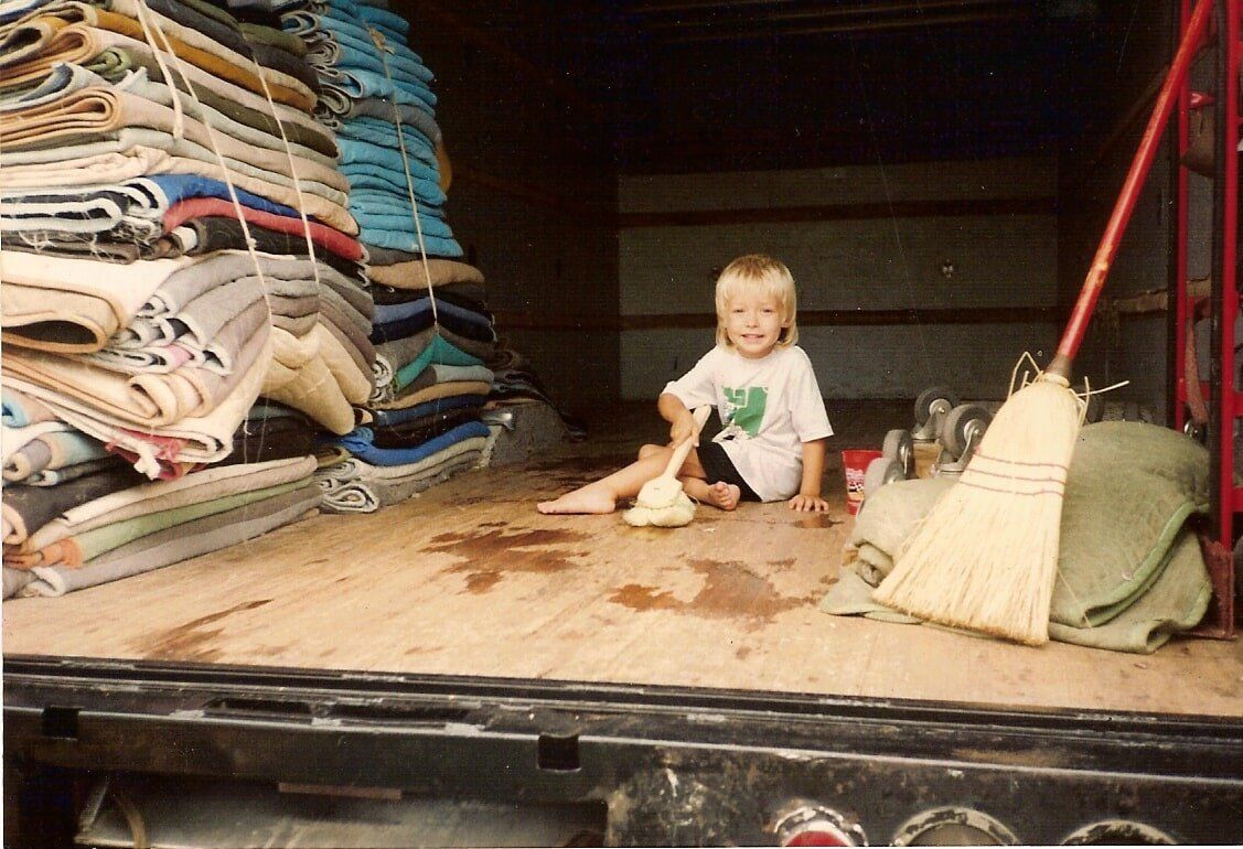 Child with a comforter - Moving & Storage in Petersburg, FL
