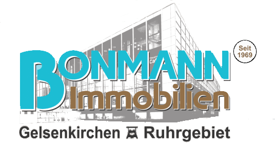 The logo for bonmann immobilien gelsenkirchen ruhrgebiet