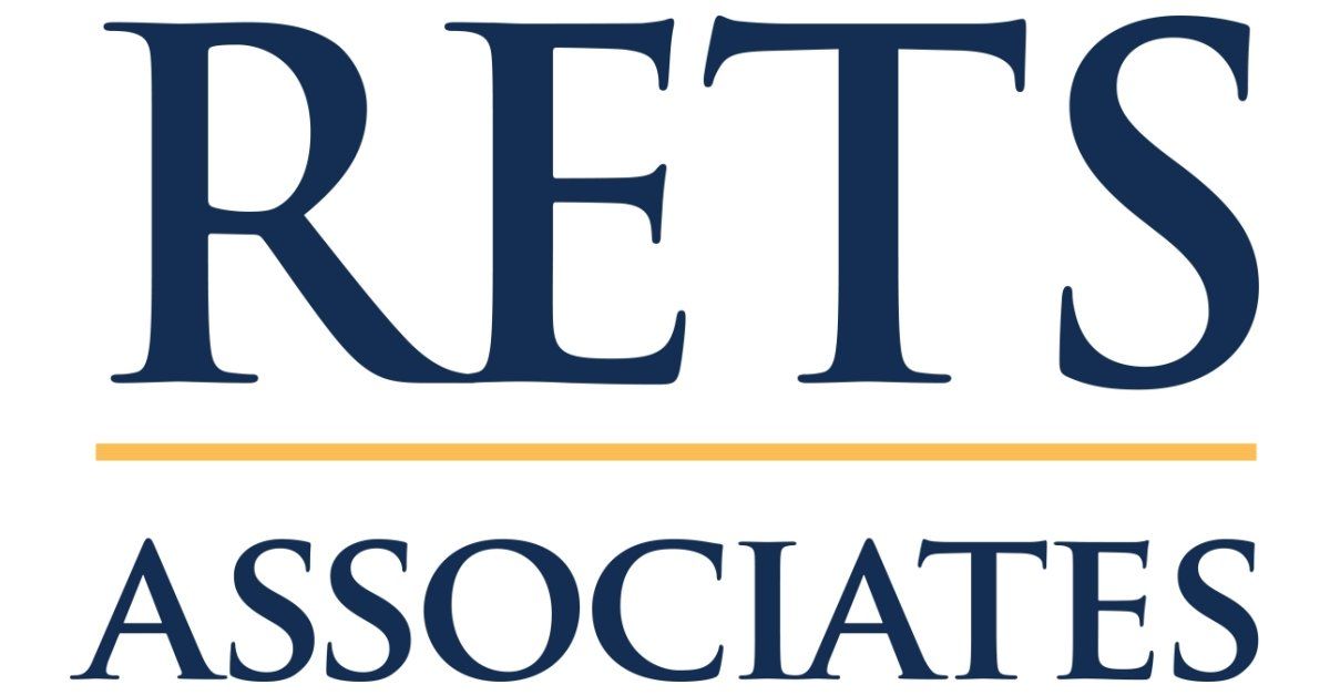 RETS Associates logo in dark blue serif text with a gold line between the words