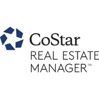CoStar Real Estate Manager logo with blue icon and black text