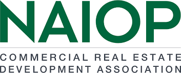 NAIOP logo with green letters and the text “Commercial Real Estate Development Association” underneath