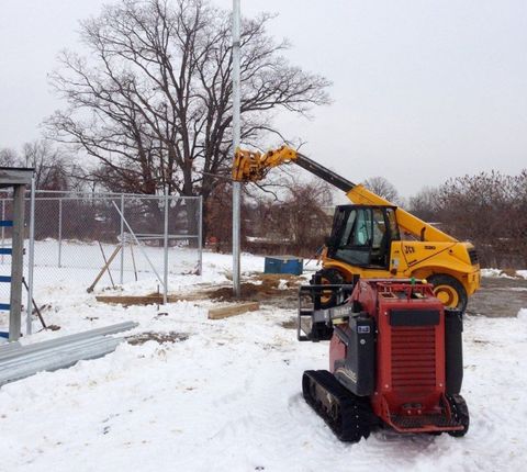 Chain Link Fencing ─ Fence at Playground in Township, MI Chain Link Fencing ─ Fence at Playground in Township, MI