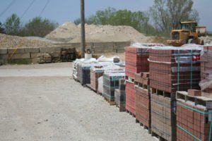 Retaining Blocks for Wall Foundation — Bloomington, IL — McLean County Asphalt Co.