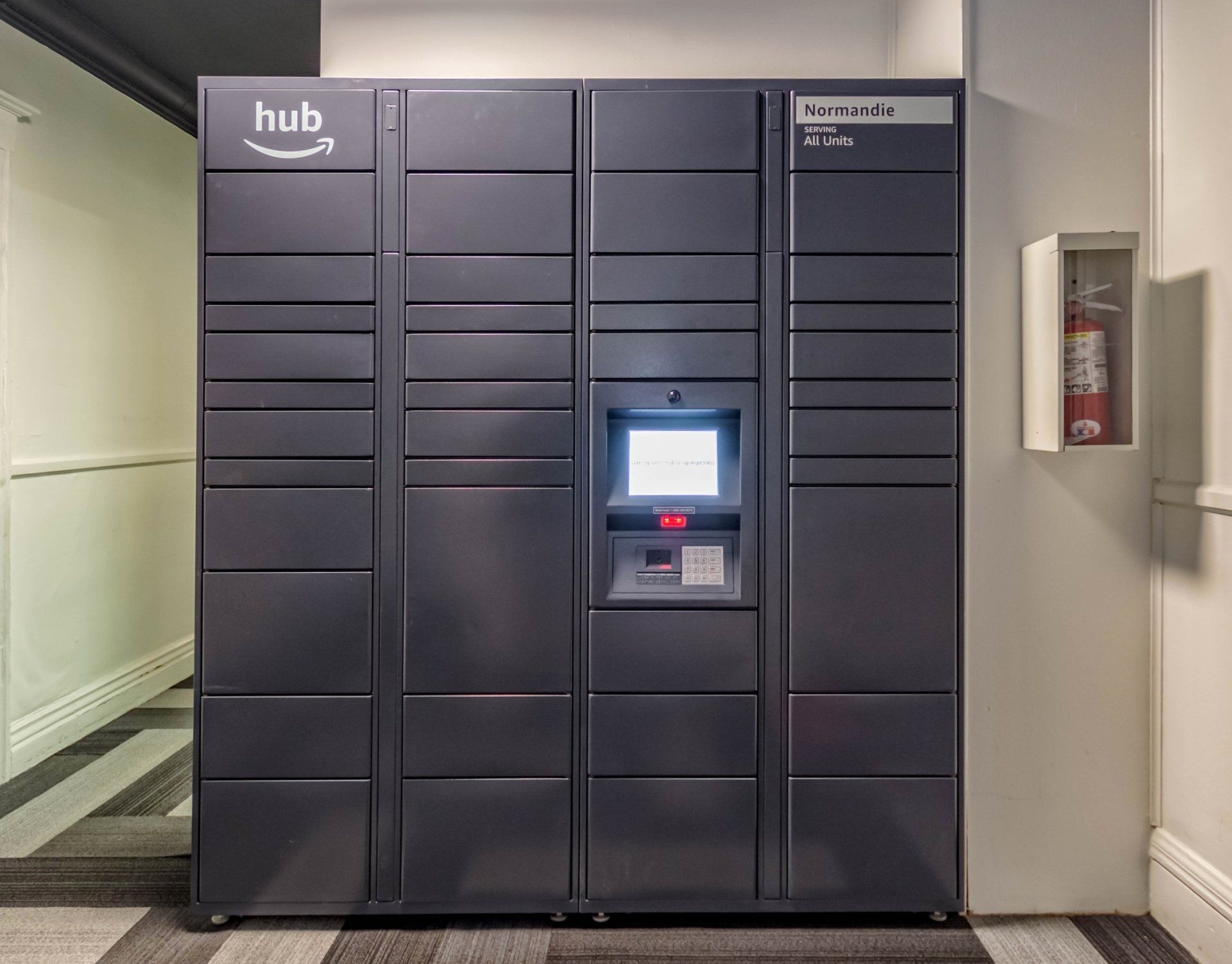 Amazon hub for secure package delivery