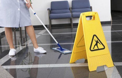 wet floor caution board