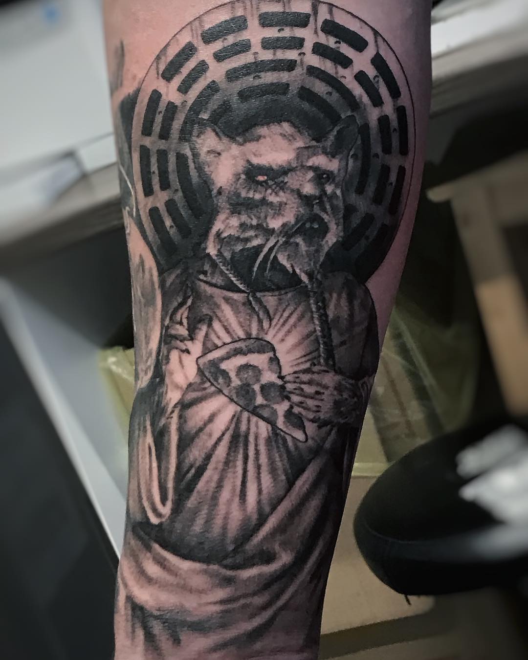 Master Splinter Tattoo by Alan Coated at Black Gold Tattoo Co in Edmonton Alberta Canada