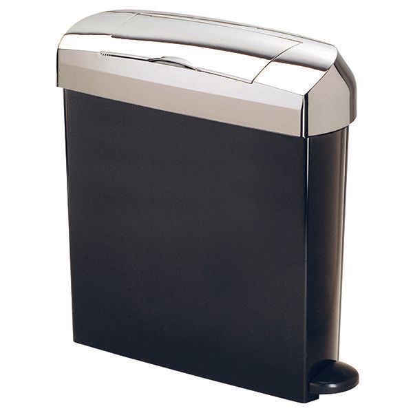 Intima pedal operated sanitary bin bright chrome