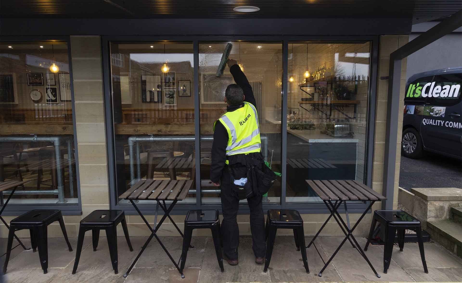 Office window cleaning