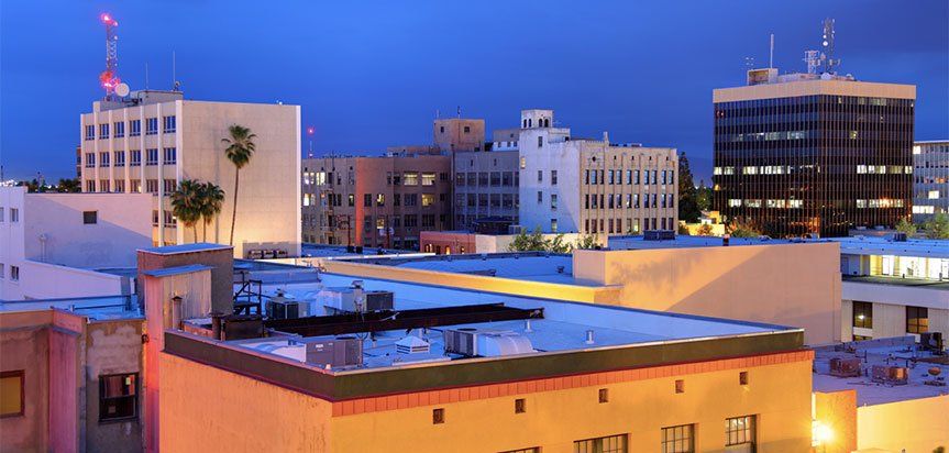 Rooftop building in the city