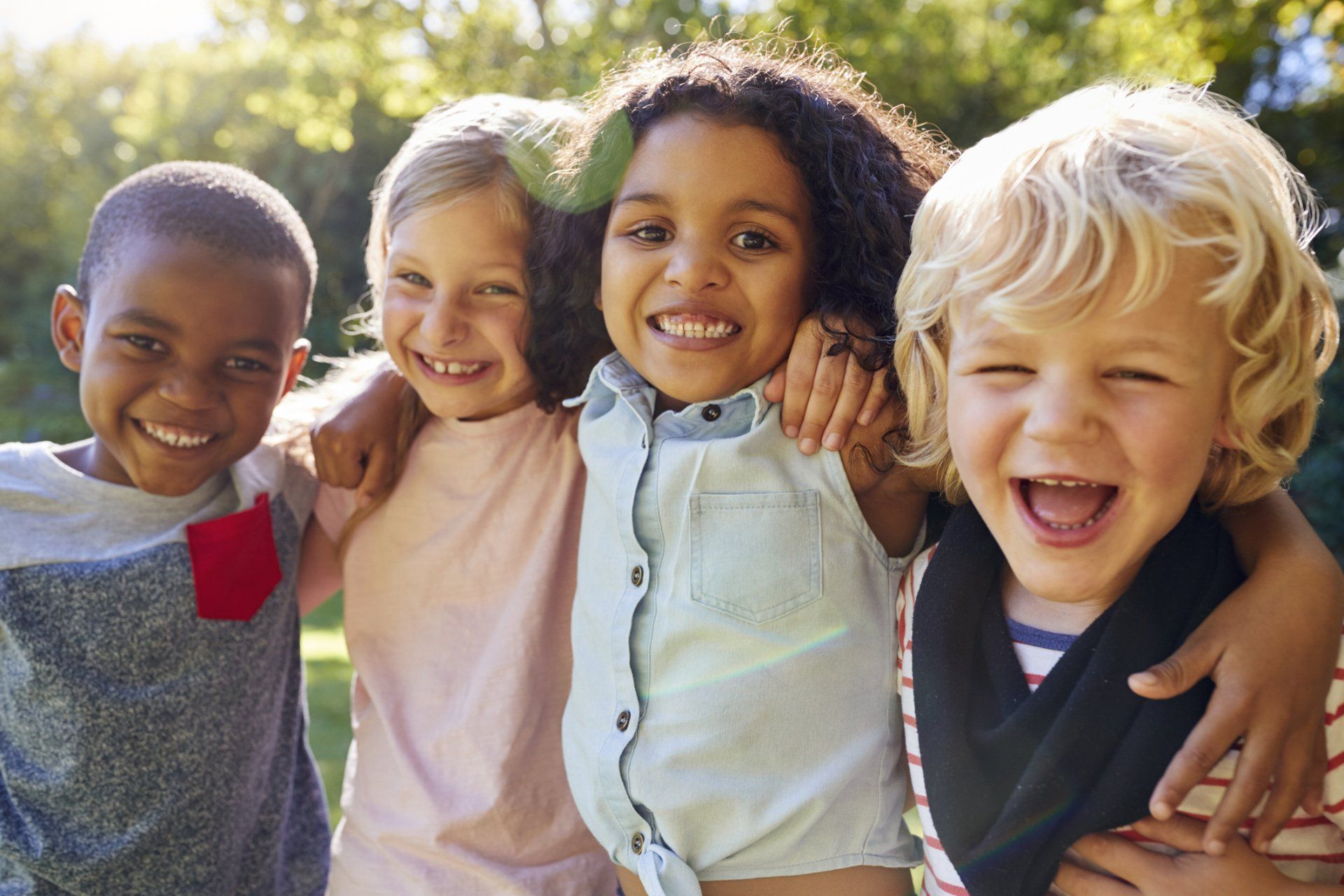 Group of Happy Children at Park — Eastpointe, MI — Eastland & Professional Dental Center
