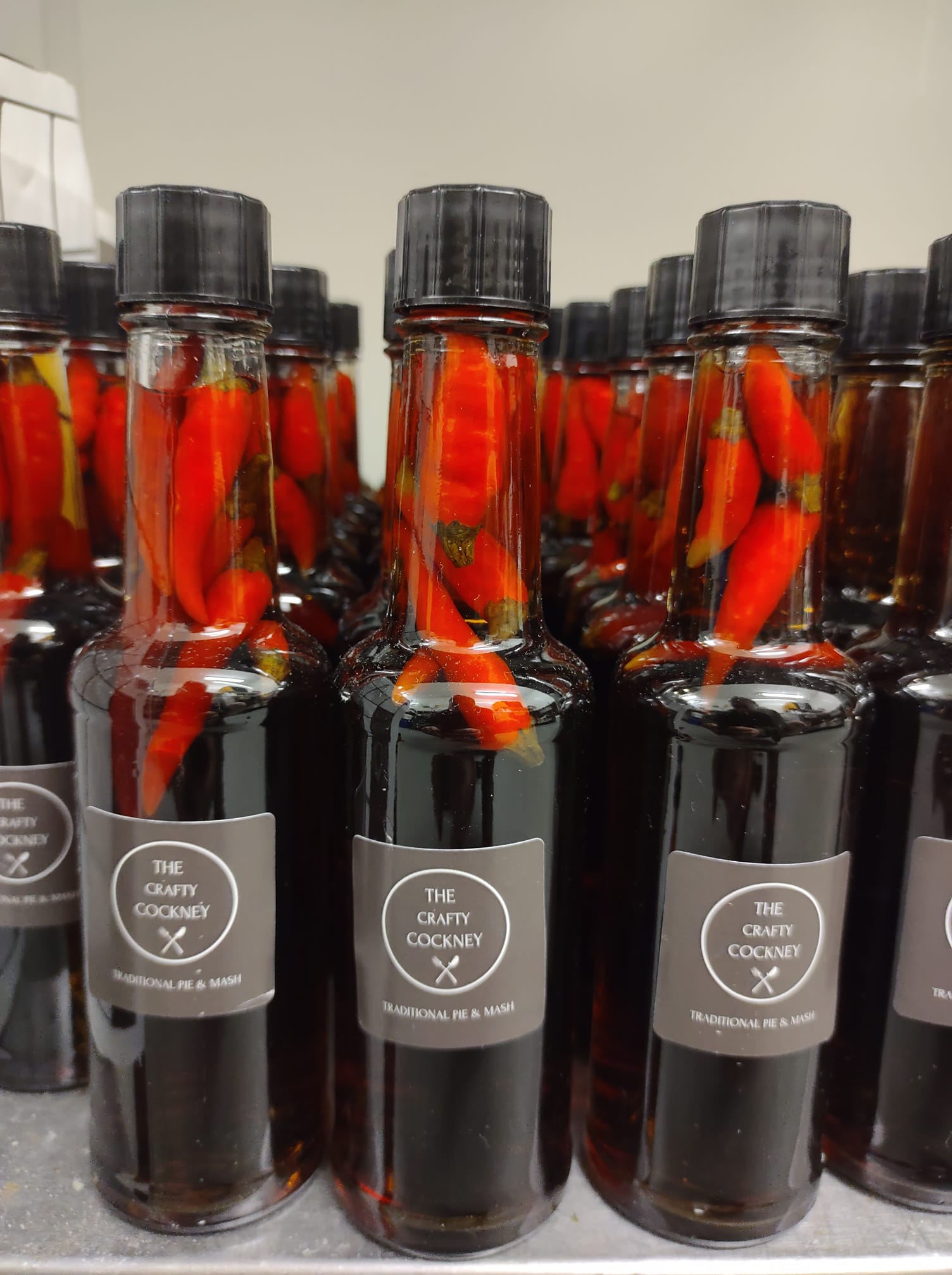 Bottles of The Crafty Cockney Pie & Mash Limited's liquor