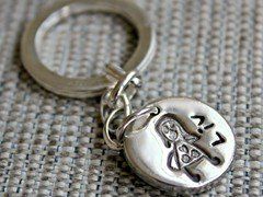 Children's artwork,  keyring design